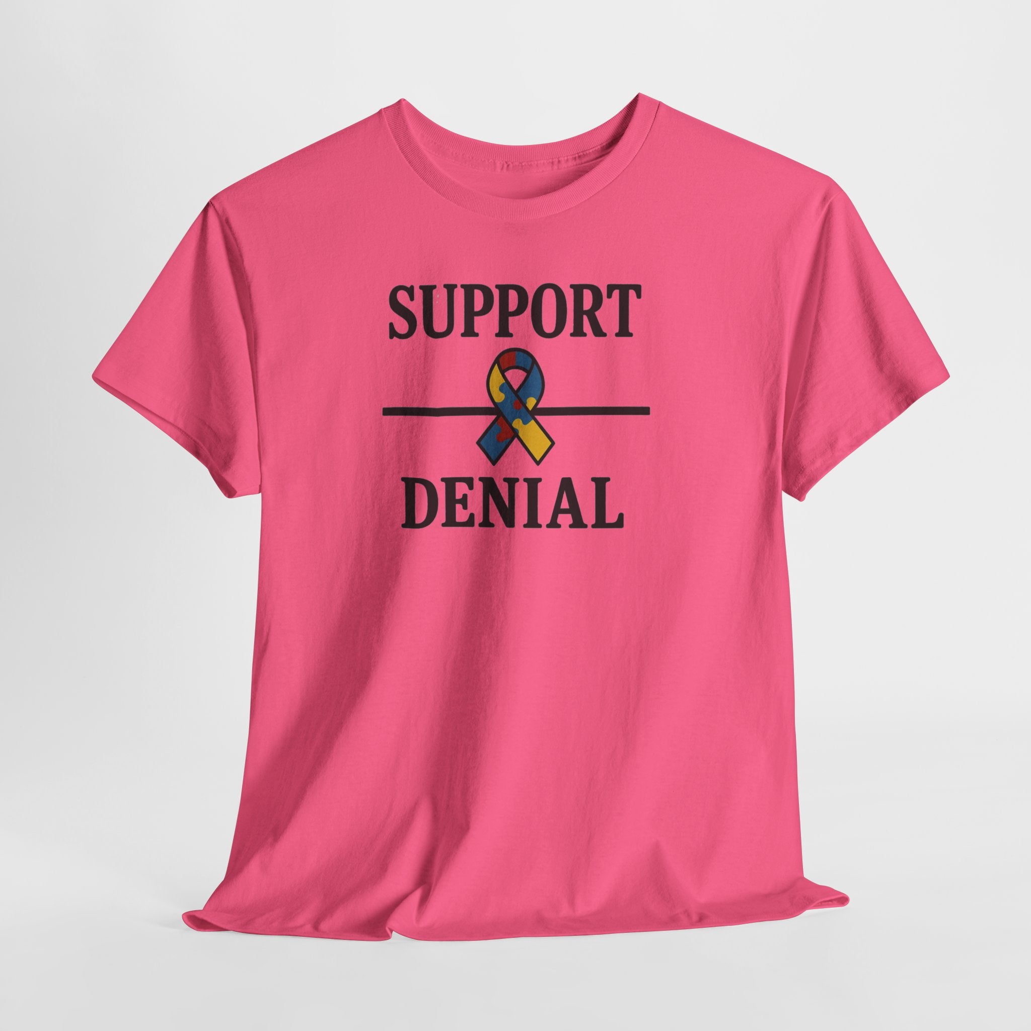 Support over Denial Autism Awareness Tee