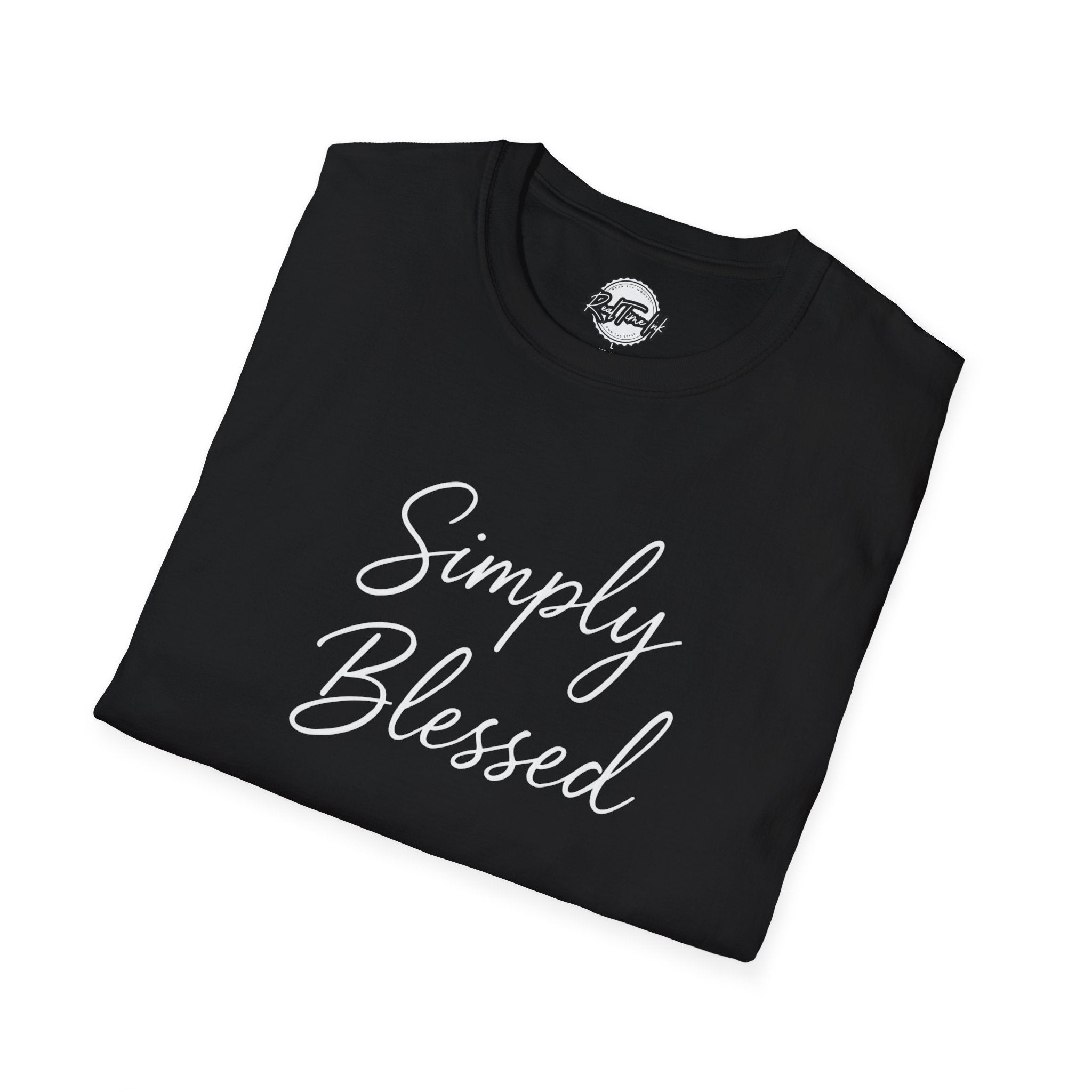 Simply Blessed Unisex Softstyle T-Shirt - Comfortable and Inspirational Wear