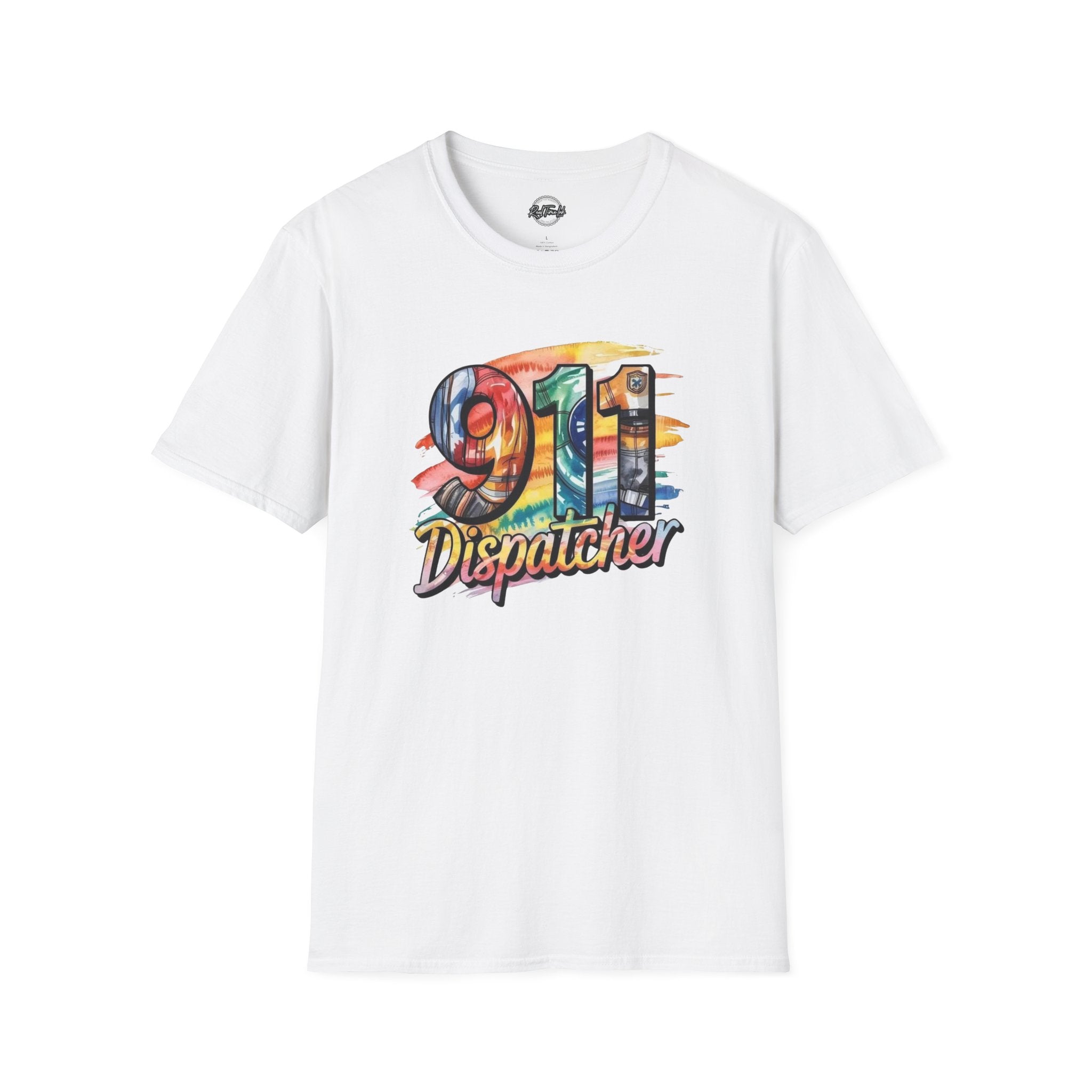 911 Dispatcher T-Shirt – Colorful Emergency Services Tribute Tee
