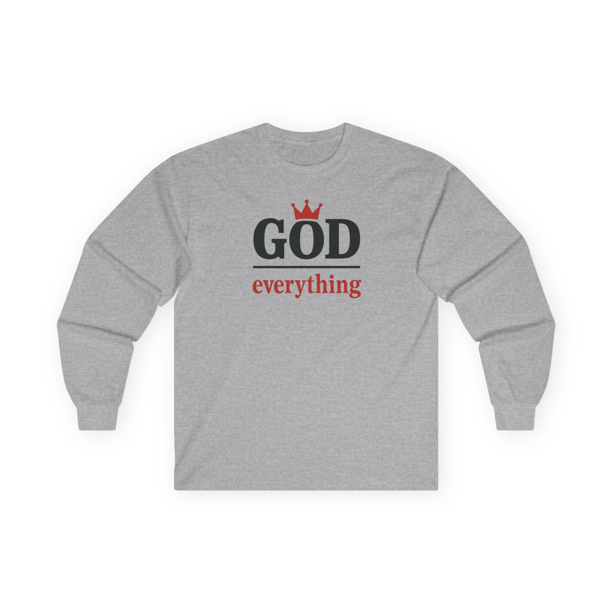 Christian Long Sleeve Tee - God over Everything