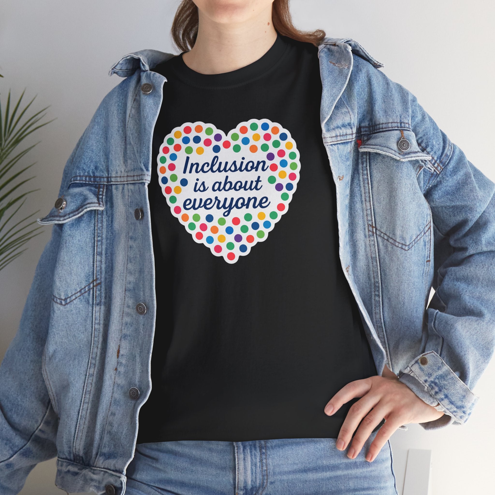 Inclusion is About Everyone Unisex Heavy Cotton Tee - Celebrate Diversity