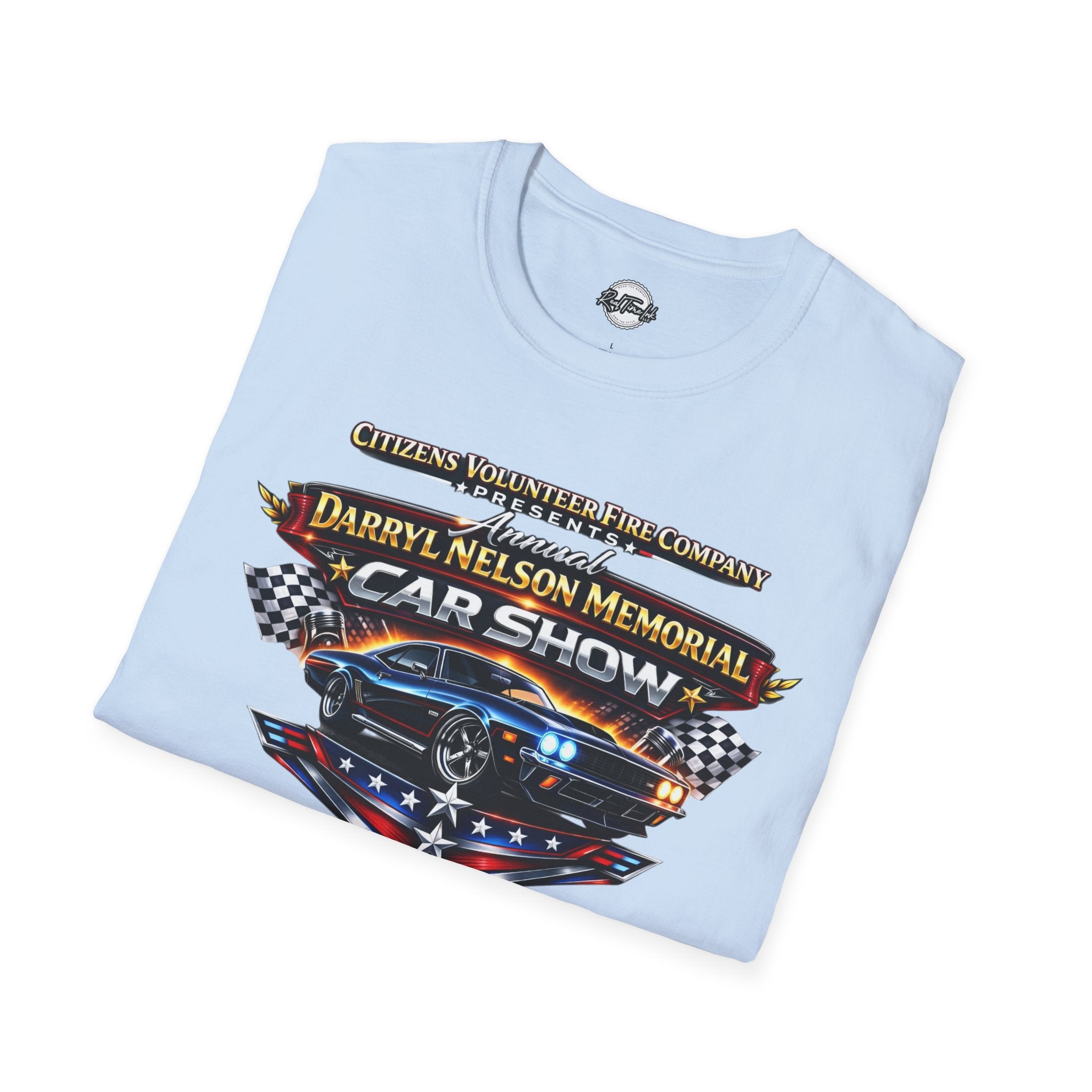 Darryl Nelson Memorial Car Show T-Shirt – Classic Muscle Car Graphic