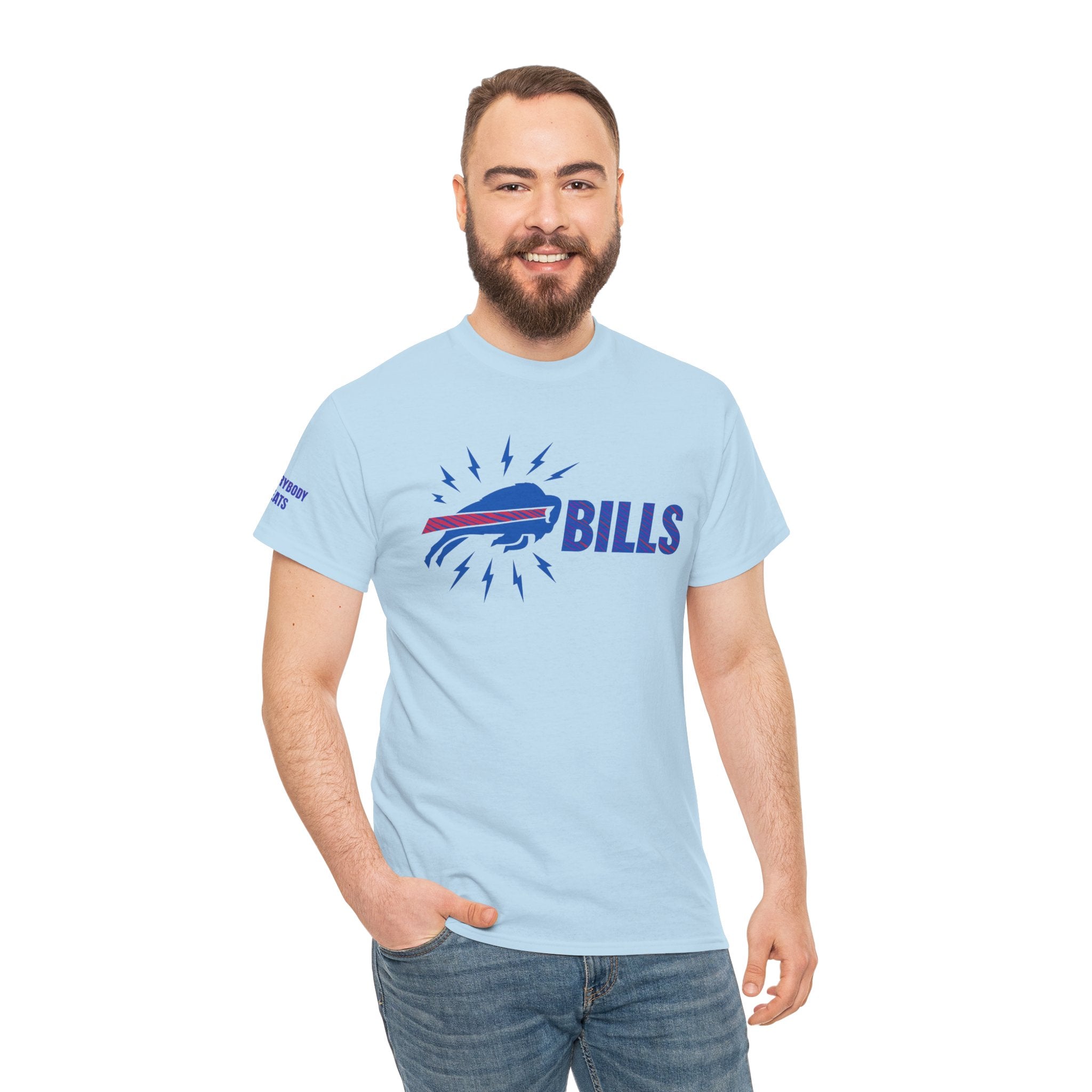 Buffalo Bills Unisex Heavy Cotton Tee, Sports Shirt, Gift for Fans, Game Day Apparel, Team Merchandise