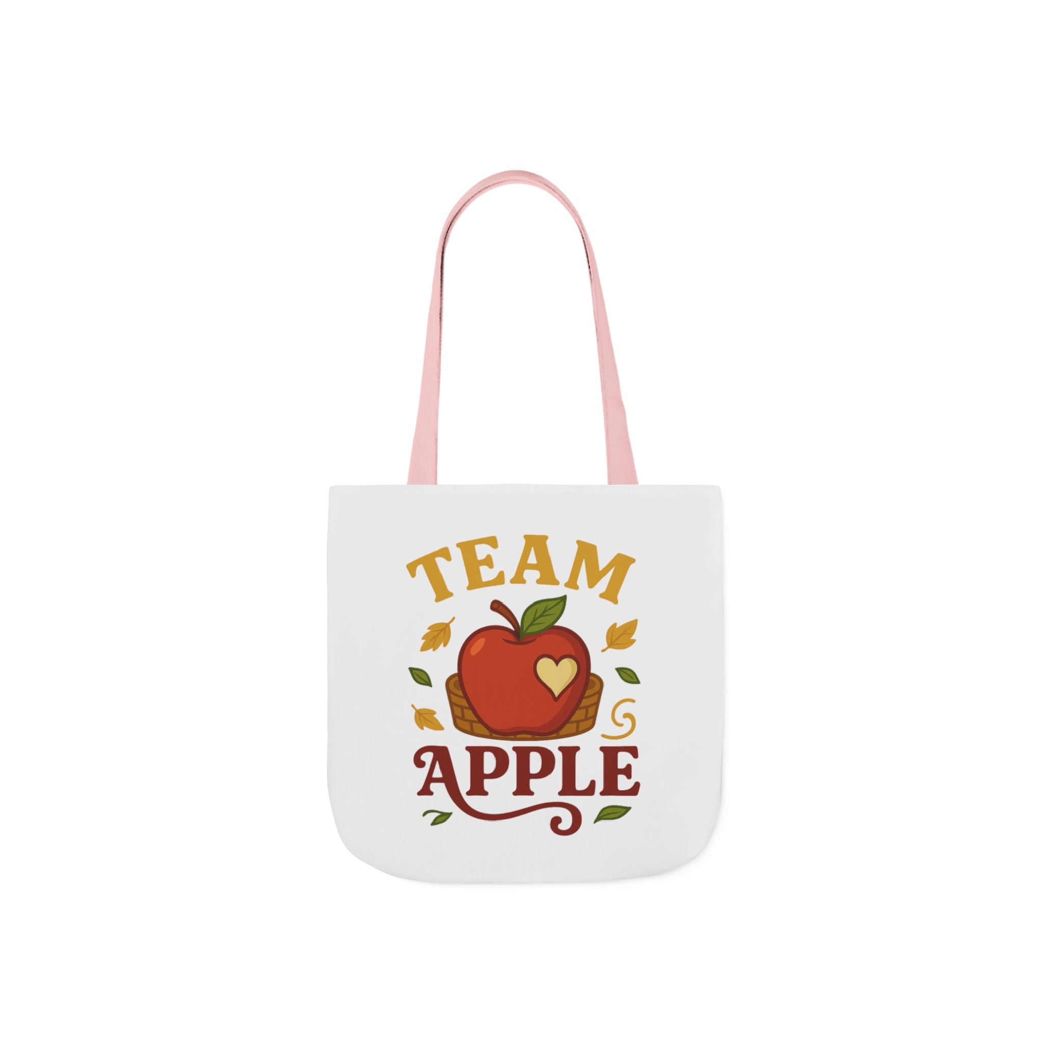 Team Apple Tote Bag | Fun Canvas Bag for Teachers, Students, Fall Events, Eco-Friendly Gift, Apple Lovers