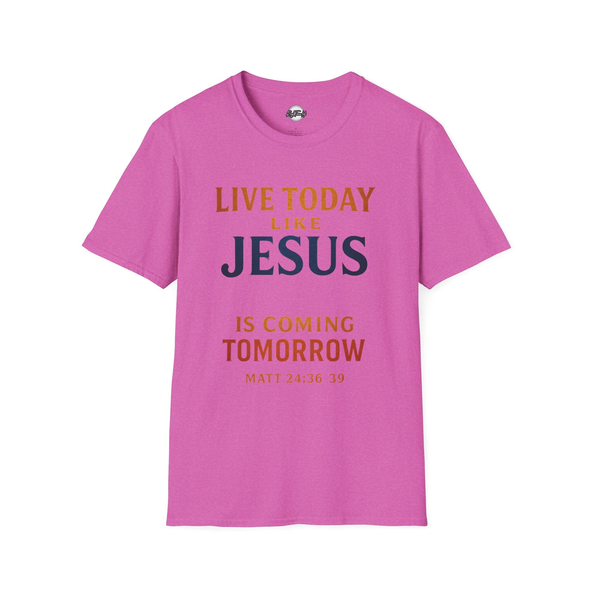 Unisex Christian T-Shirt - Live Today Like Jesus is Coming Tomorrow, Inspirational Gift, Faith-Based Apparel, Casual Wear, Everyday [...]