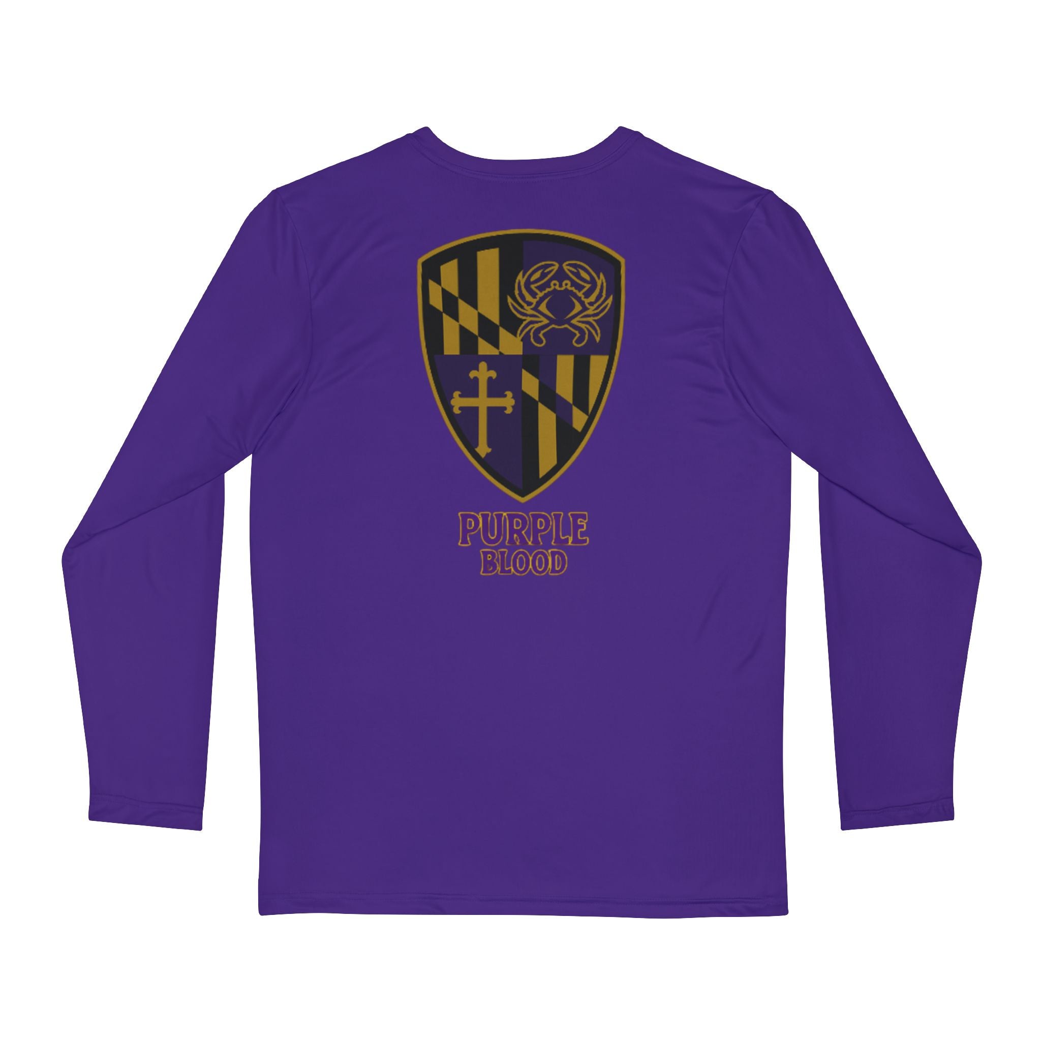 Men's Shirt Purple Blood Long Sleeve