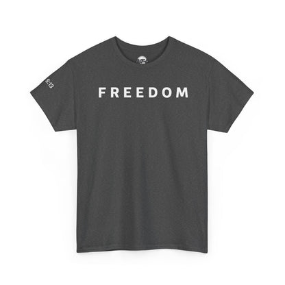 Freedom Gal 5:13 Unisex Heavy Cotton Tee, Casual Graphic T-Shirt, Comfortable Everyday Wear, Inspirational Gift, Freedom Clothing
