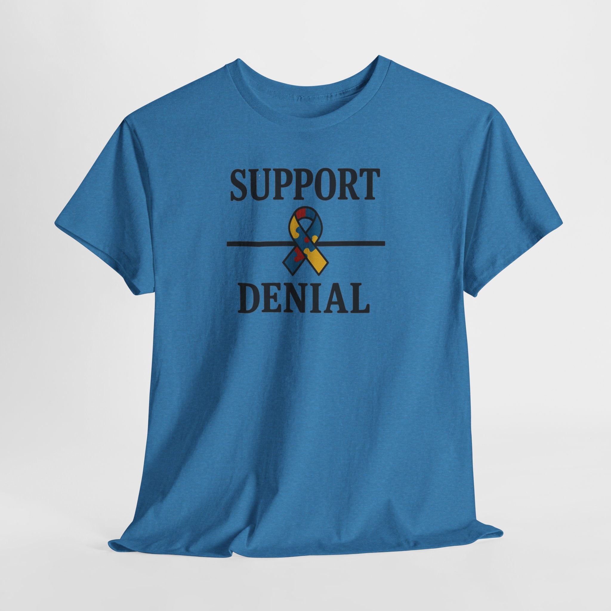 Support over Denial Autism Awareness Tee