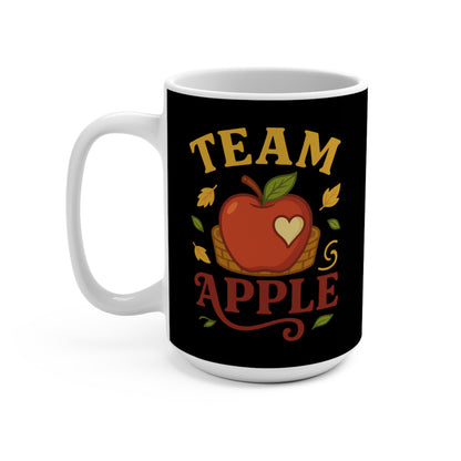 Whimsical Apple-Themed Mug for Team Spirit Enthusiasts, Perfect for Gifts, Fall Celebrations, and Cozy Coffee Moments, Apple Lovers, [...]