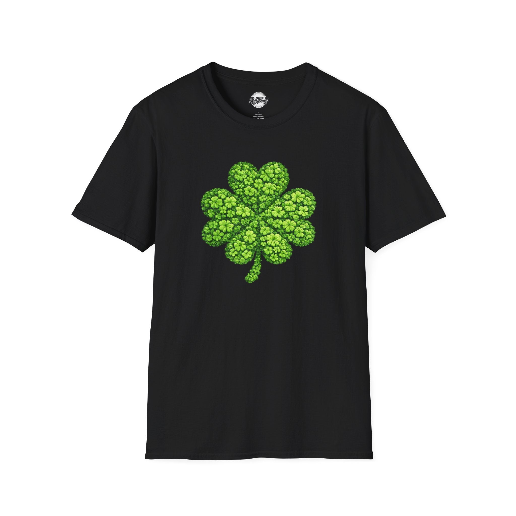 Four-Leaf Clover T-Shirt — Lucky Green Shamrock St. Patrick’s Day Tee