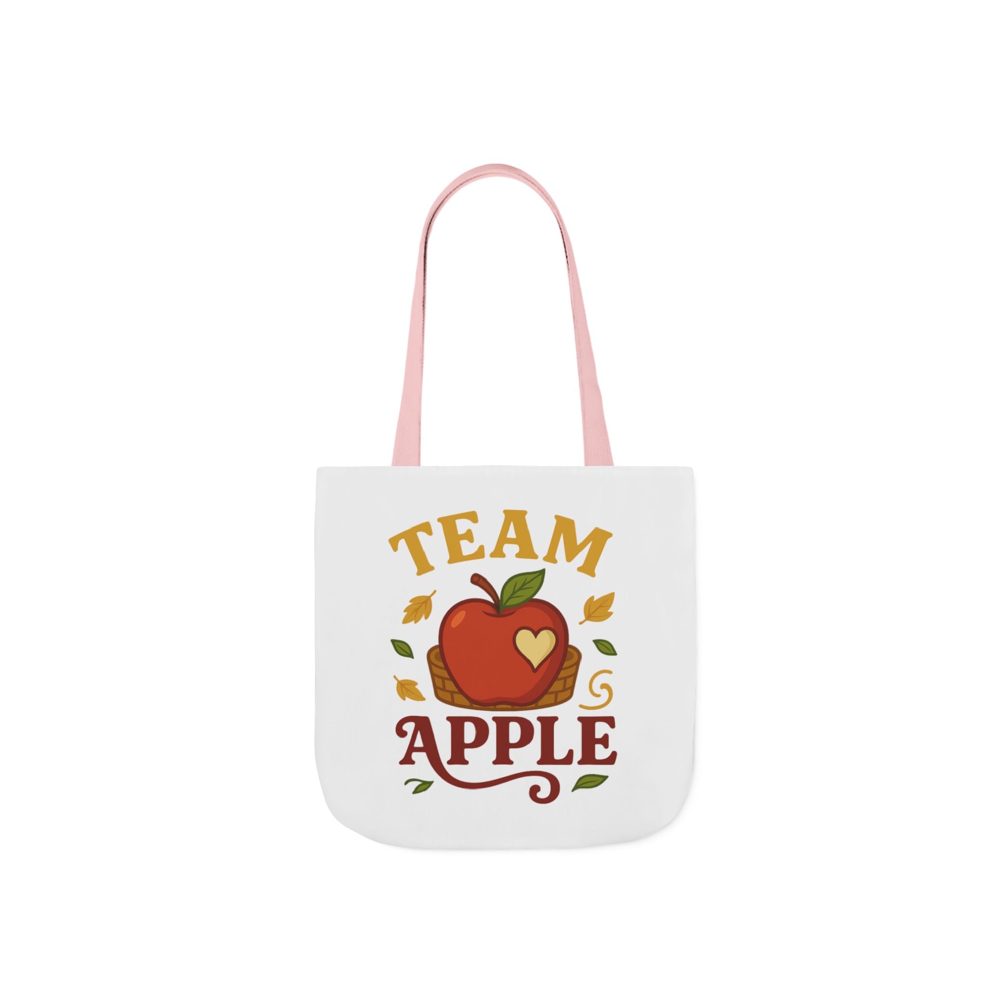 Team Apple Tote Bag | Fun Canvas Bag for Teachers, Students, Fall Events, Eco-Friendly Gift, Apple Lovers