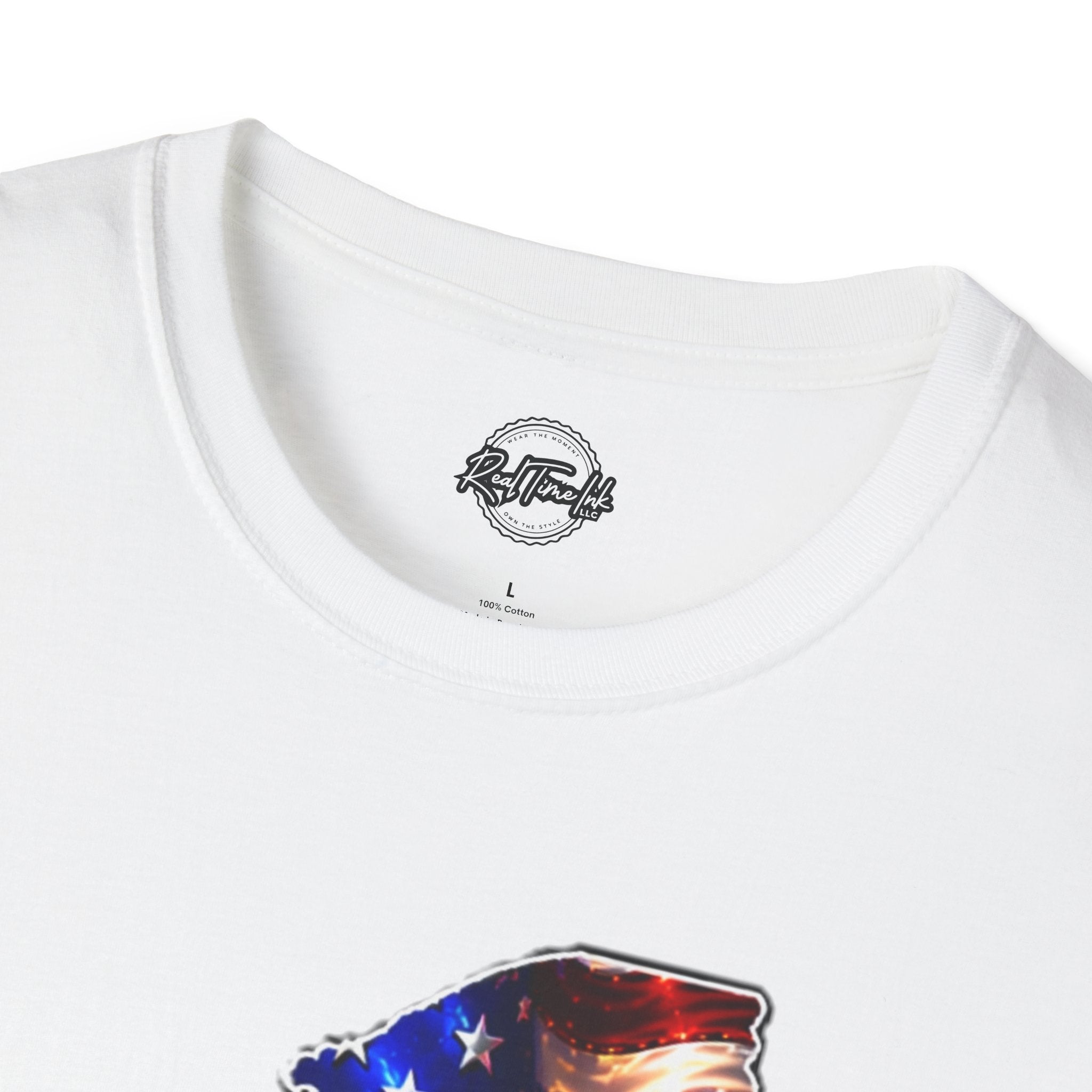 Patriotic New York State T-Shirt - American Flag Eagle Graphic