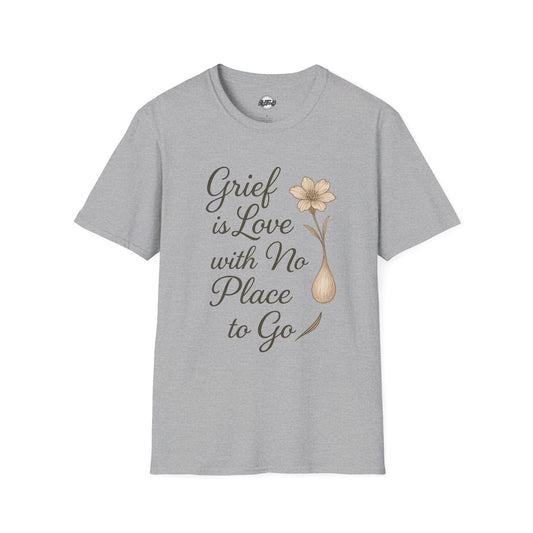 Grief is Love Floral Unisex Softstyle T-Shirt