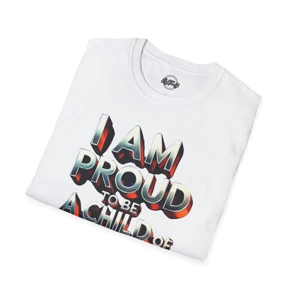 Proud Child of God T-Shirt, Faith-Based Casual Wear, Christian Gift, Unisex Tee, Spiritual Apparel