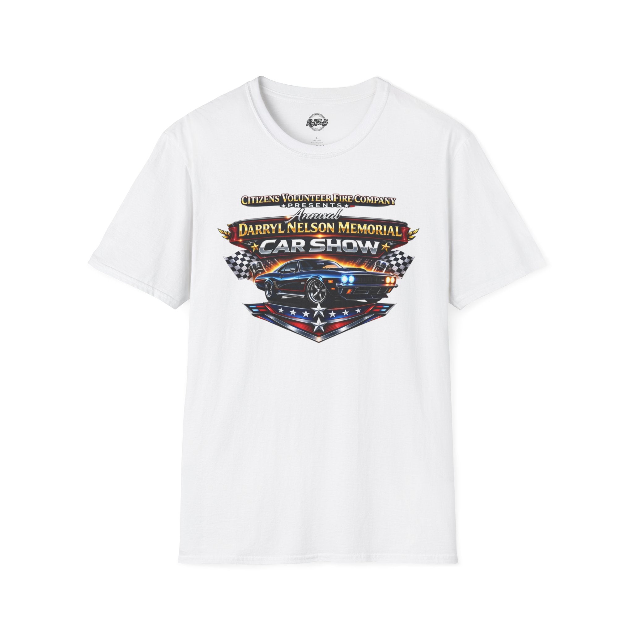 Darryl Nelson Memorial Car Show T-Shirt – Classic Muscle Car Graphic
