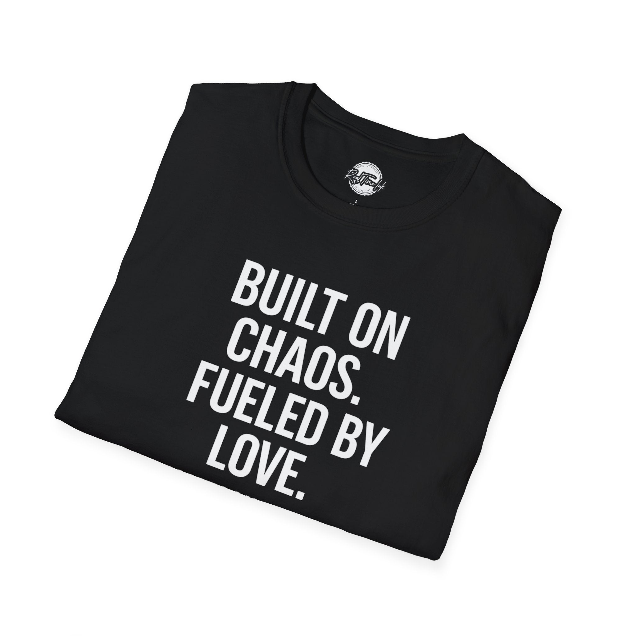 Unisex T-Shirt - Built on Chaos Fueled by Love #HomeschoolLife, Funny T-shirt, Gift for Educators, Casual Wear, Family Events, [...]
