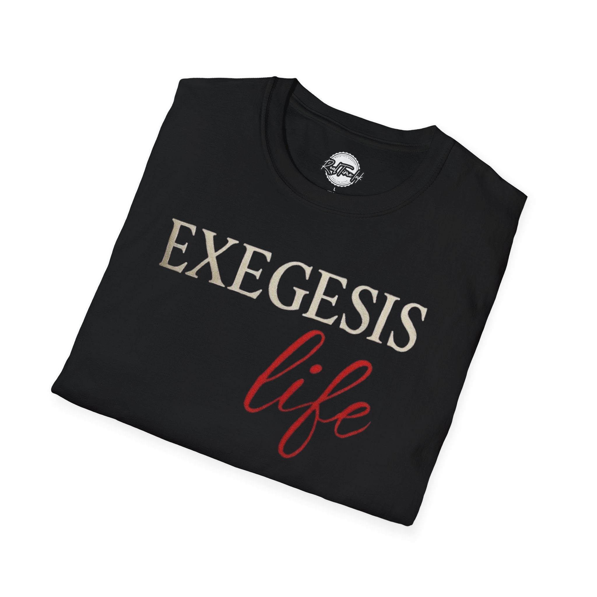 EXEGESIS Life Unisex Softstyle T-Shirt | Comfortable Casual Wear, Perfect for Everyday, Gift for Theology Enthusiasts, Church Events, [...]