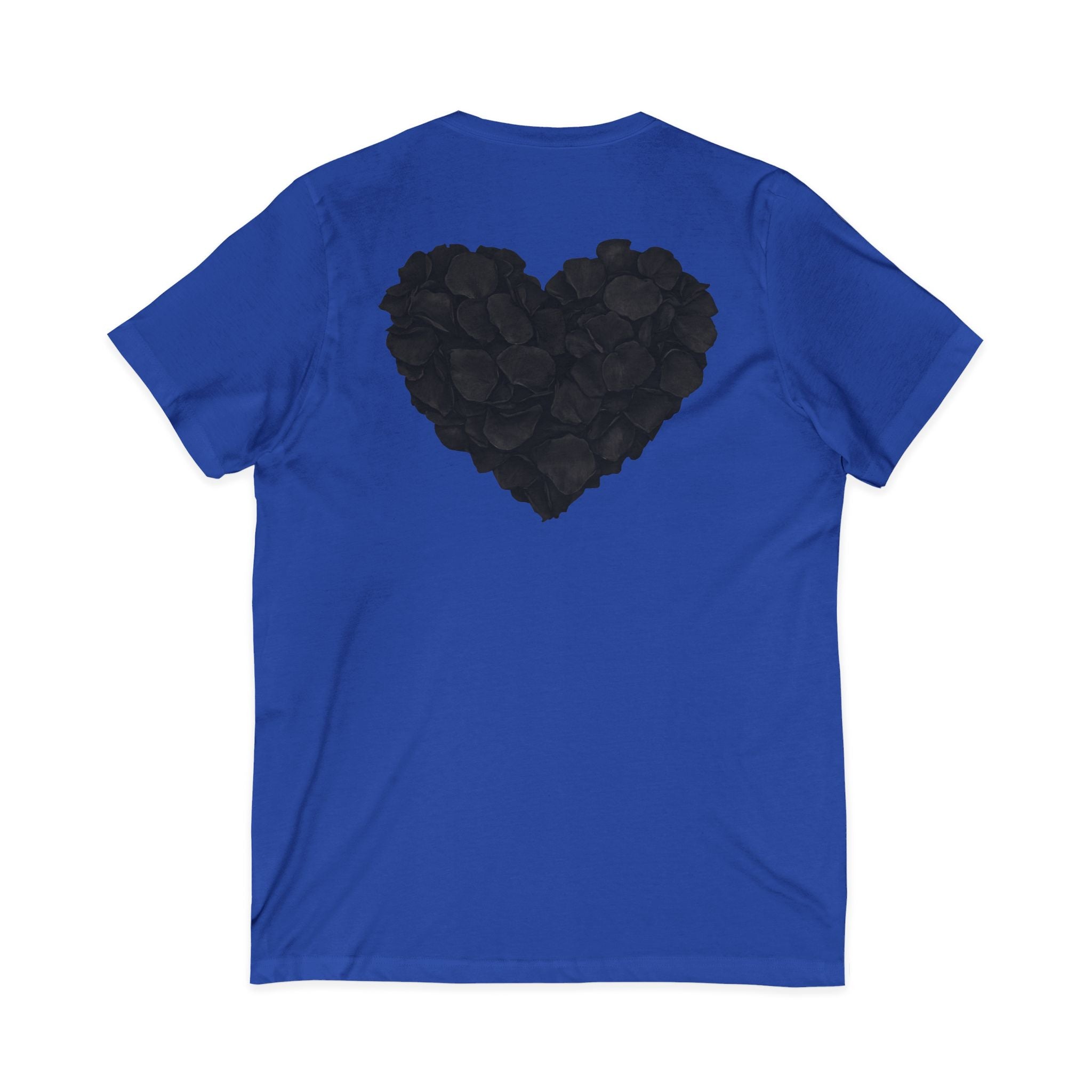 Black Rose Heart T-Shirt | Floral Heart Tee