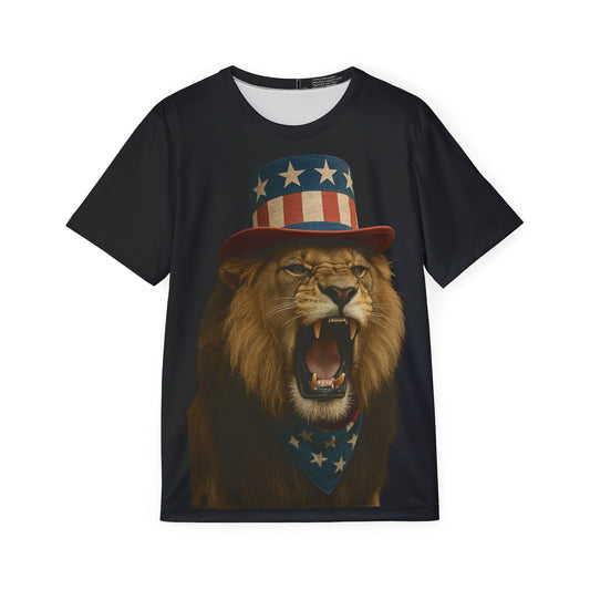 Sports Jersey - Strong Patriotic Lion Design