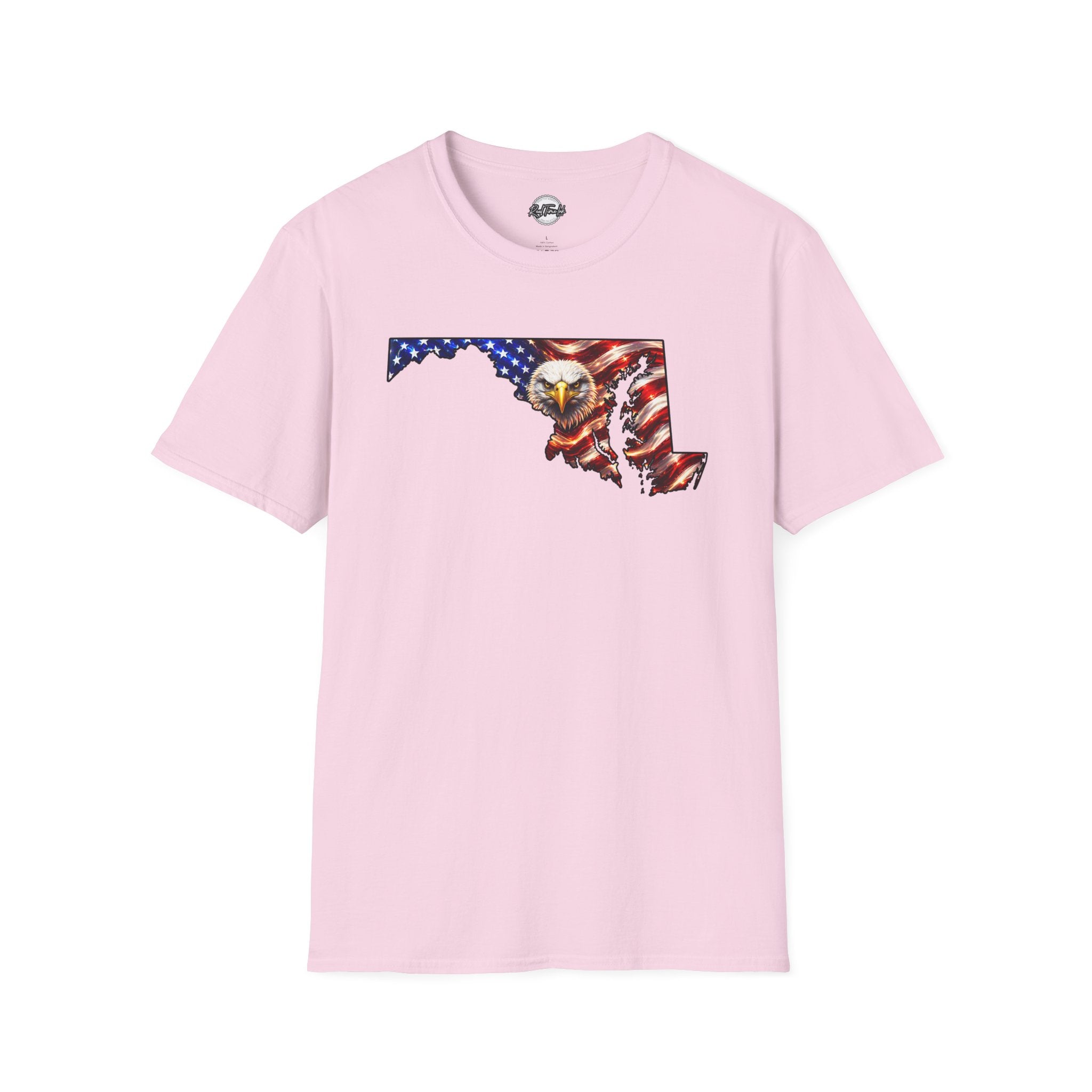 Maryland Flag Eagle T-Shirt – American Pride State Silhouette Tee