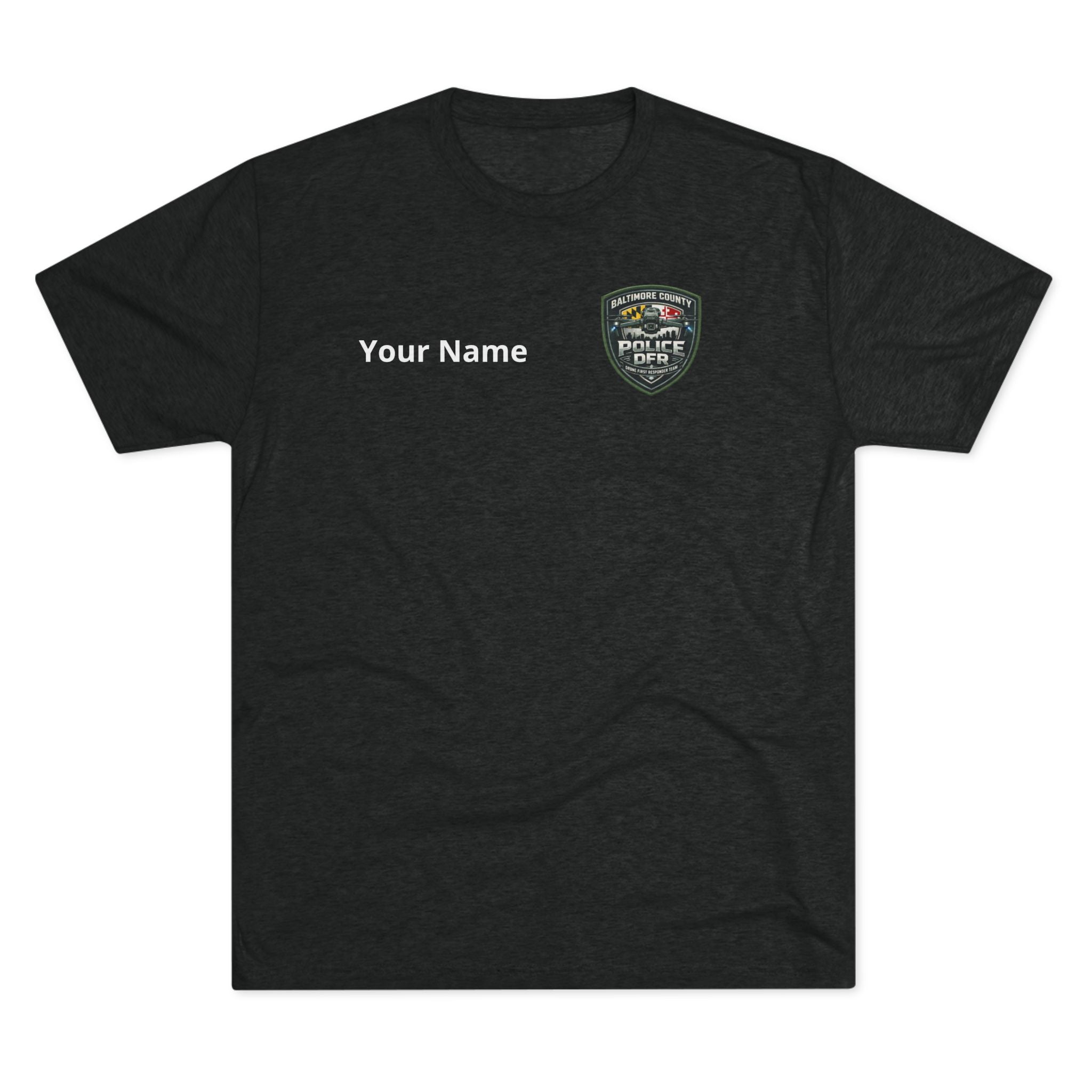 Baltimore County Police Badge Tee — DFR Honor Squad Short-Sleeve Shirt