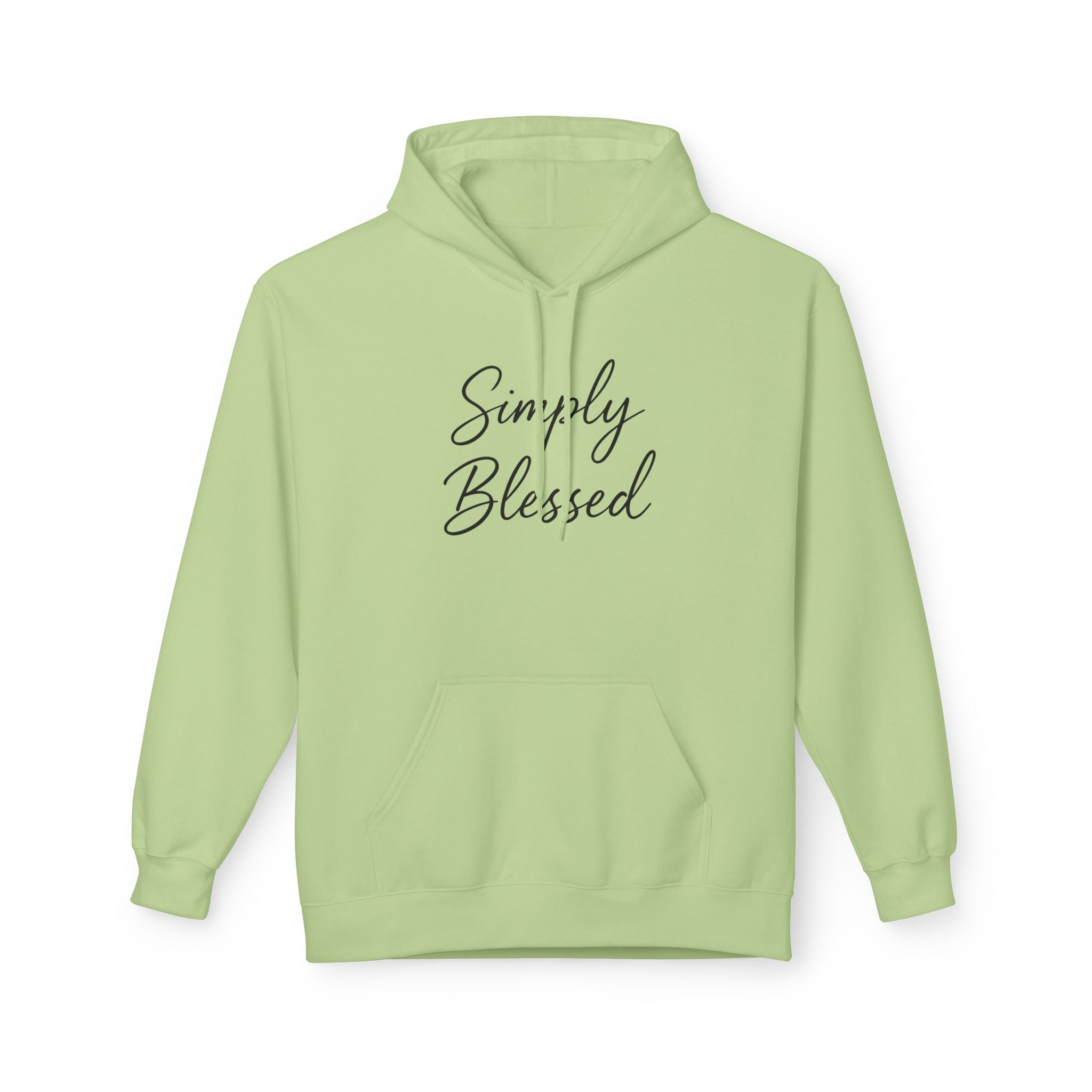 Simply Blessed Unisex Fleece Hoodie - Cozy Spiritual Apparel