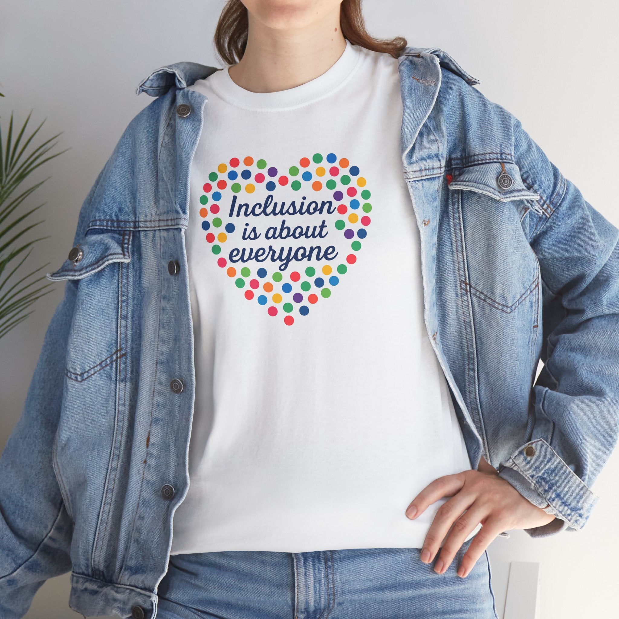 Inclusion is About Everyone Unisex Heavy Cotton Tee - Celebrate Diversity
