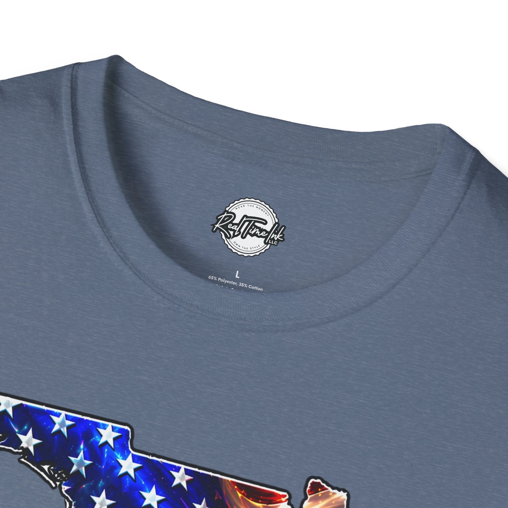 Florida Flag Eagle T-Shirt — American Flag State Outline Tee