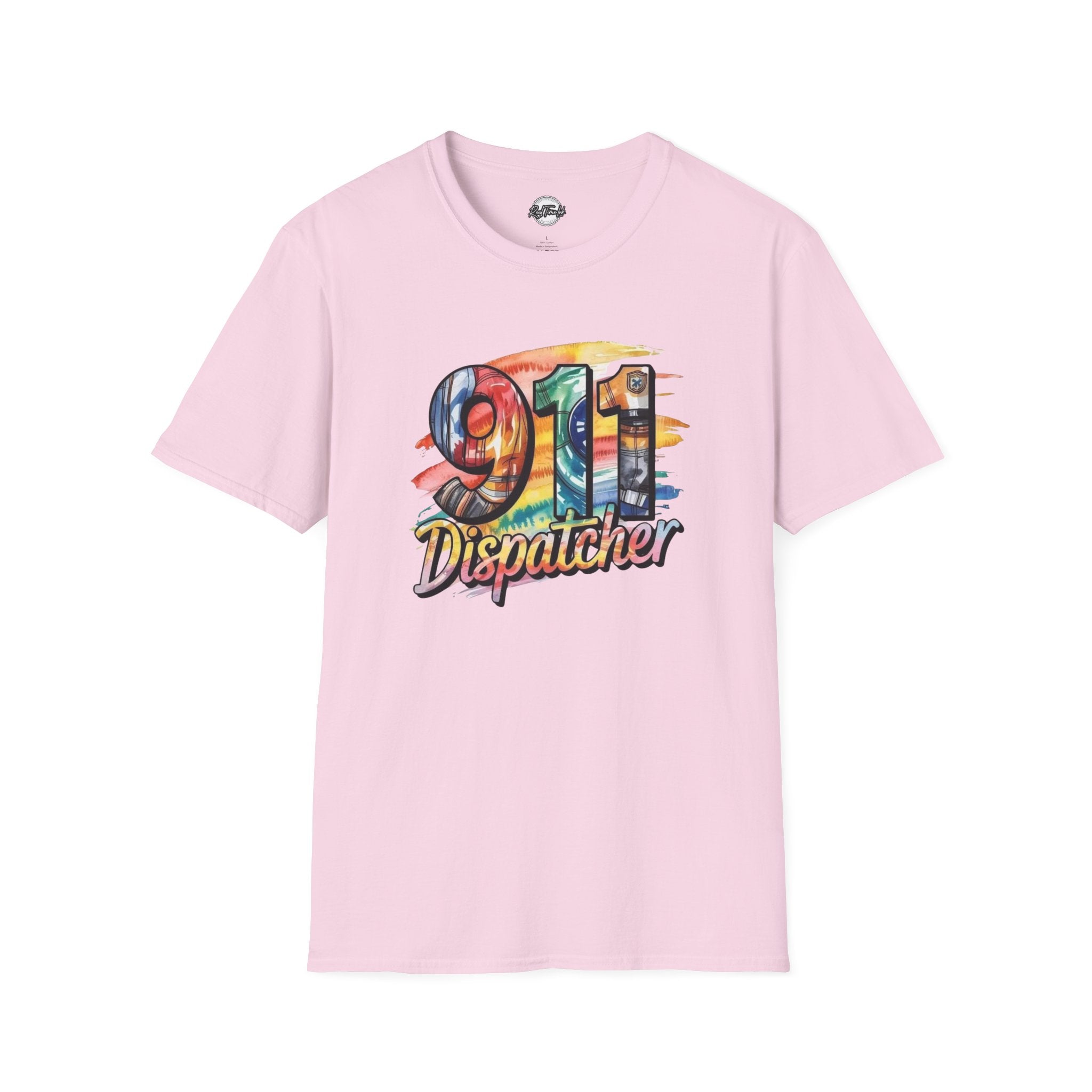 911 Dispatcher T-Shirt – Colorful Emergency Services Tribute Tee
