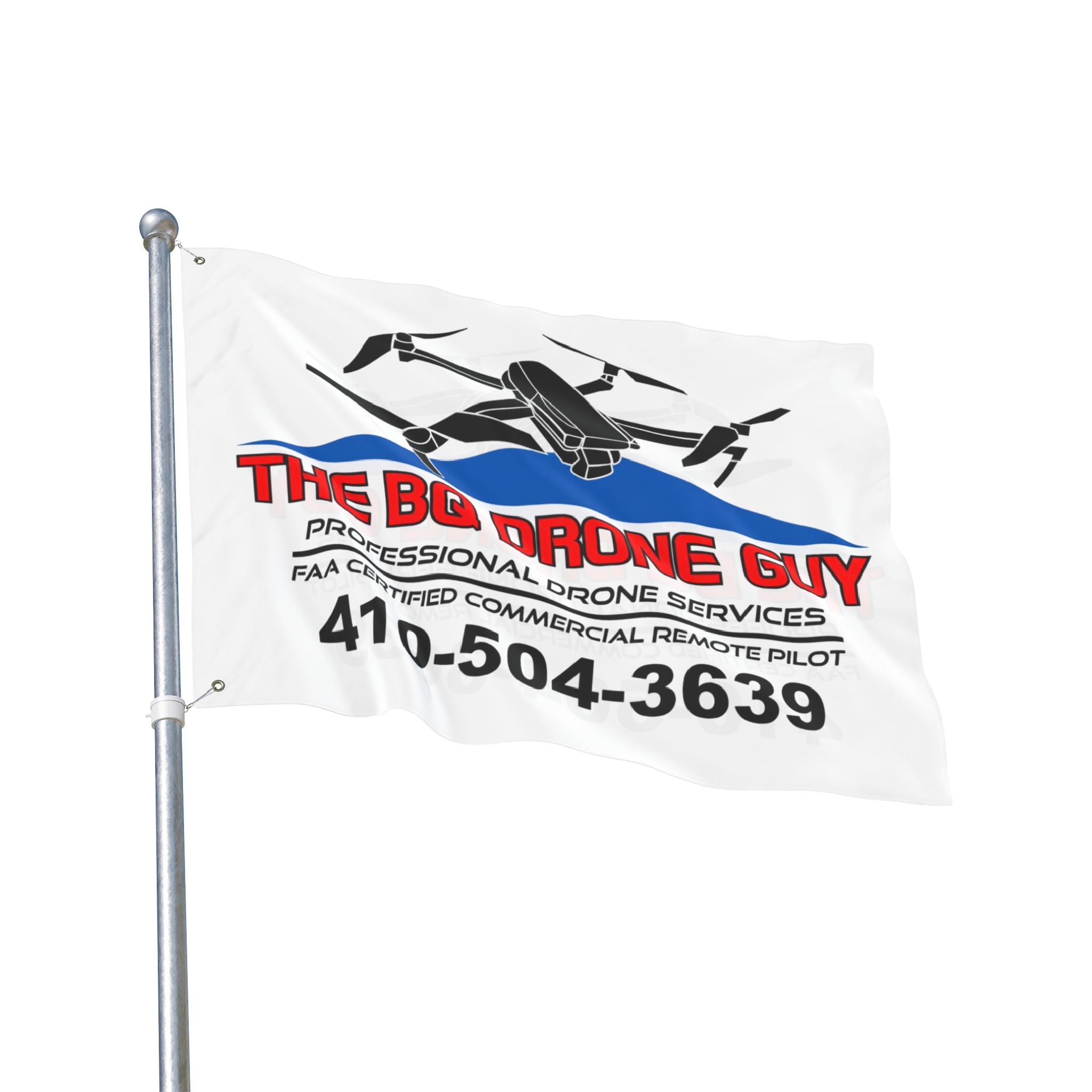 The BQ Drone Guy Double-Sided Flag