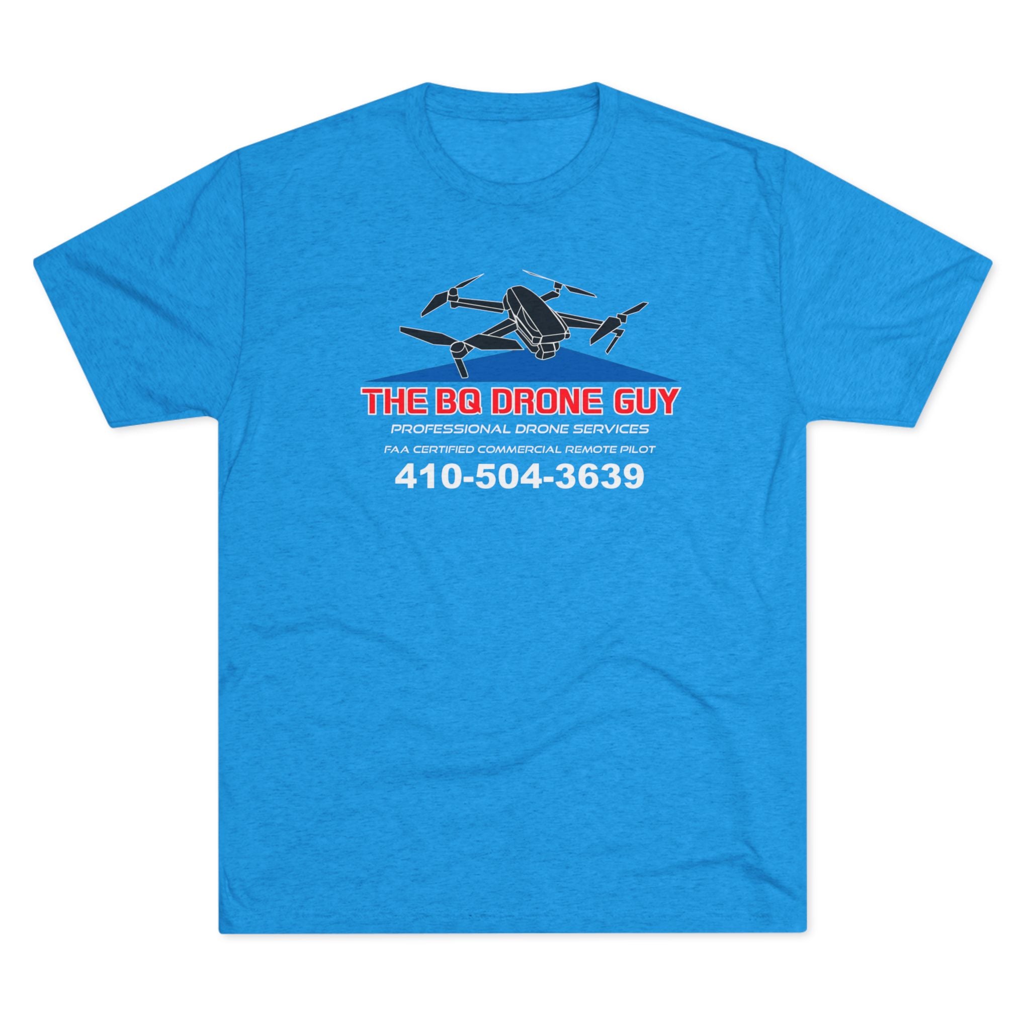 The BQ Drone guy Drone Service T‑Shirt — “The BG Drone Guy” Logo & Phone Number