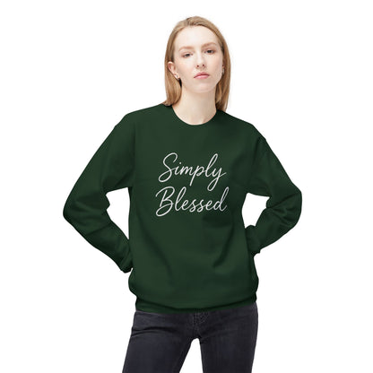 Simply Blessed Unisex Midweight Fleece Crewneck Sweatshirt