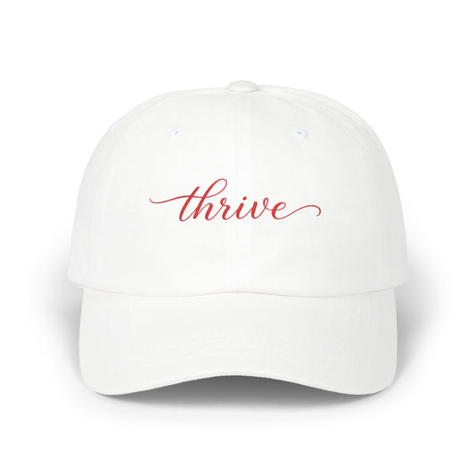 Thrive Embroidered Dad Cap — Inspirational Casual Hat for Women & Men