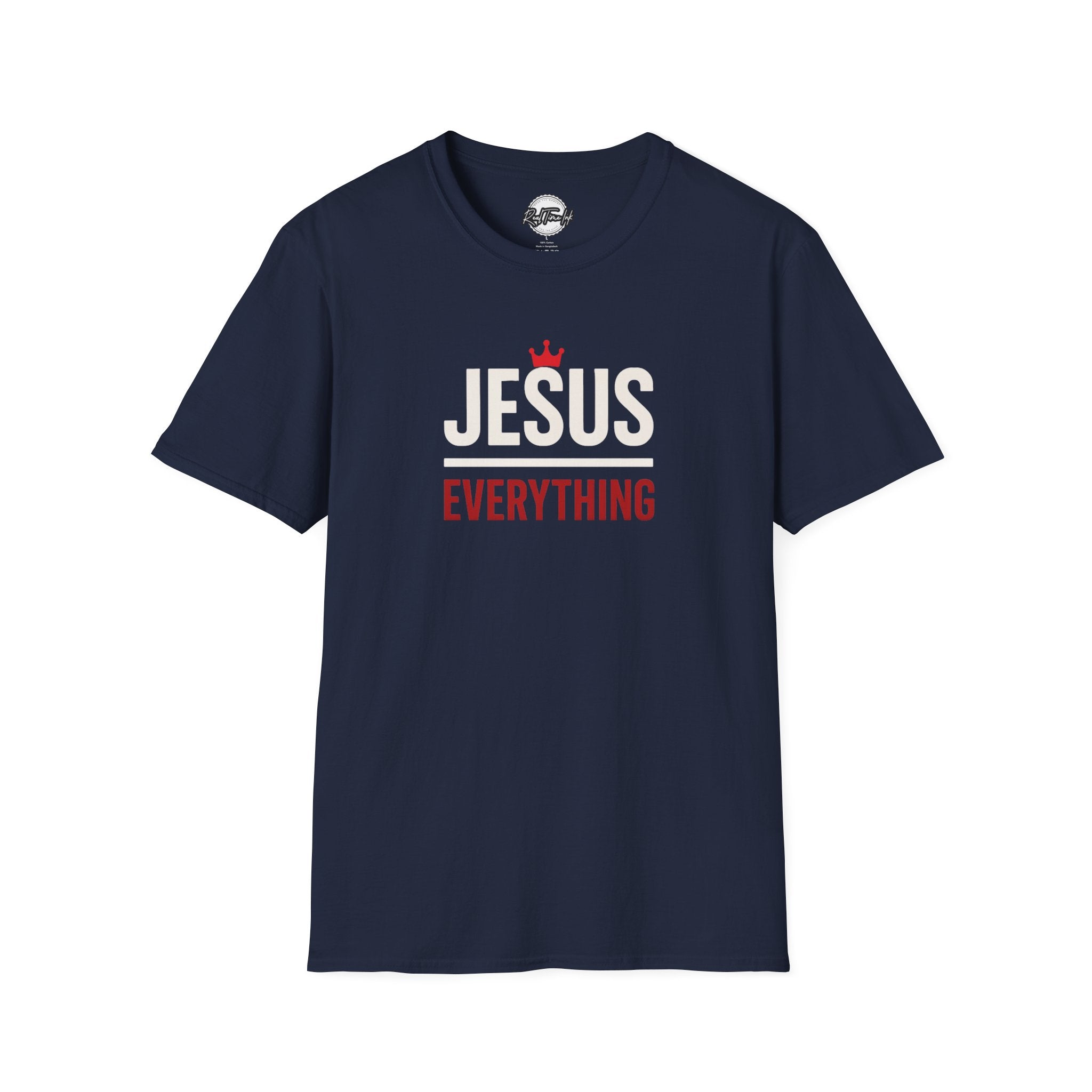 Jesus over Everything Unisex T-Shirt - Faith Inspired Apparel, Christian Gift, Casual Wear, Church Event Shirt, Inspirational Clothing