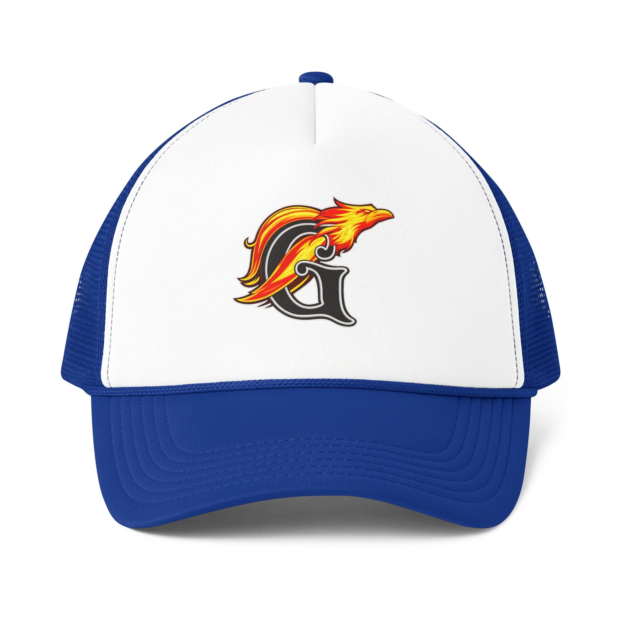 GALVINELL’S Trucker Cap – Embroidered Retro Sea Logo Foam Mesh Hat