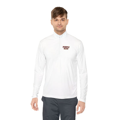 Quarter-Zip Pullover - Purple Blood Design