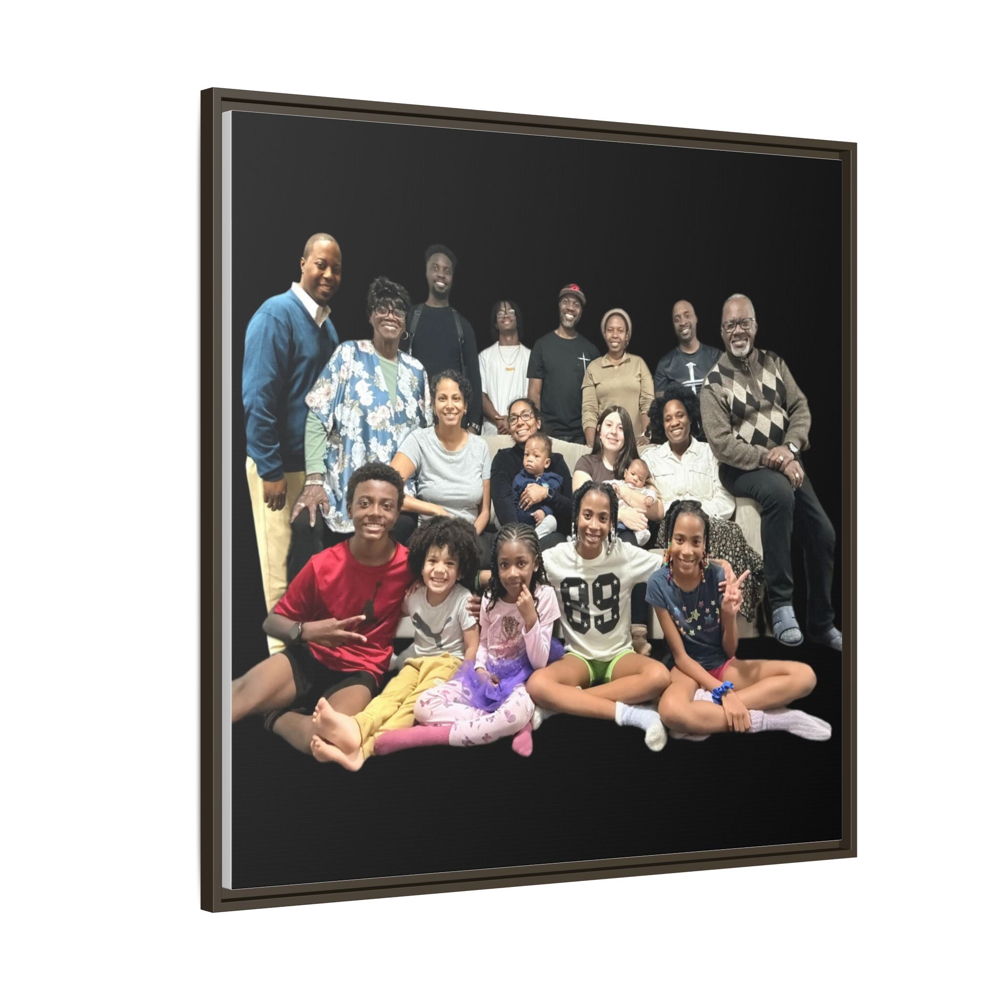 Gordon Family Matte Canvas, Framed (Multi-color)