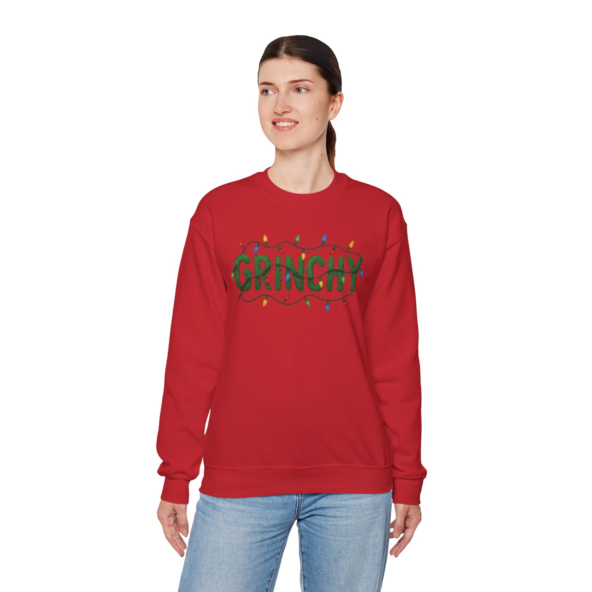 Grinchy Sweatshirt — Holiday Christmas Crewneck