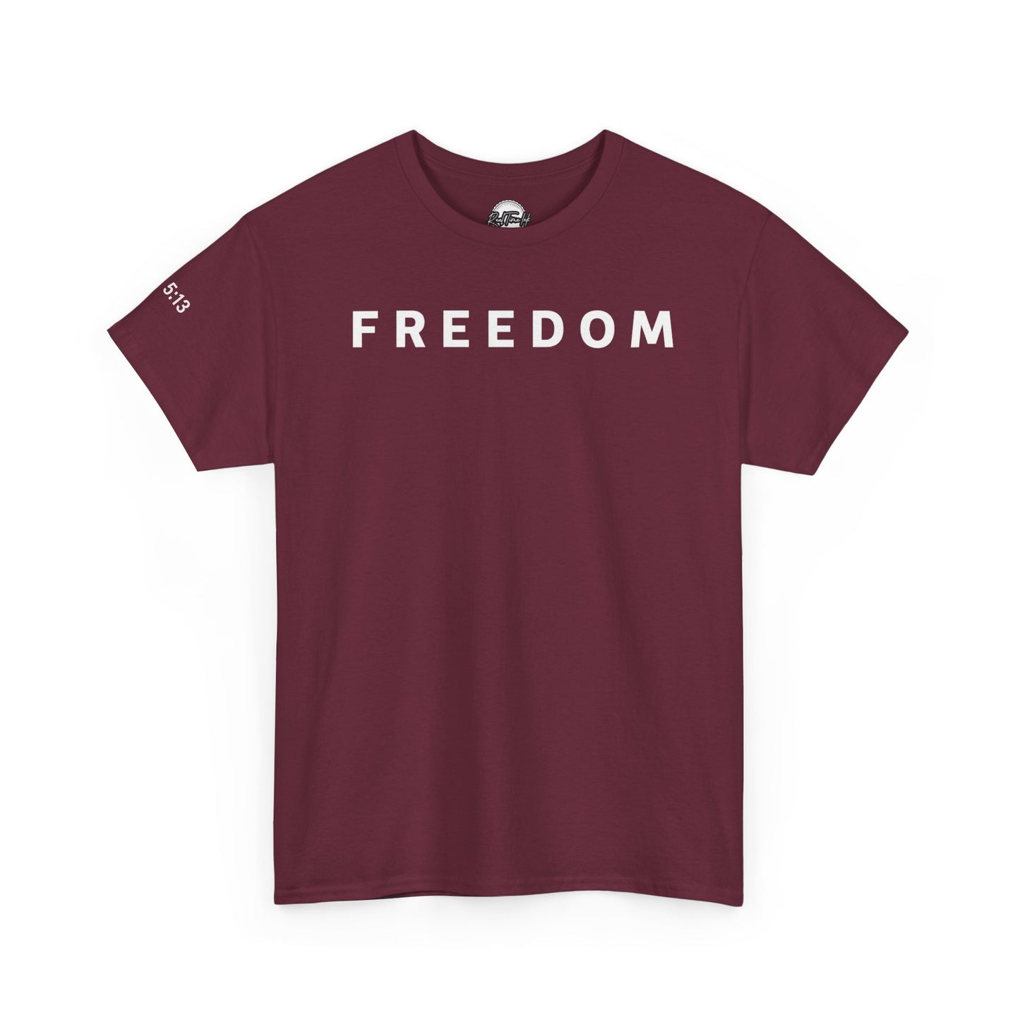 Copy of Freedom Gal 5:13 Unisex Heavy Cotton Tee, Casual Graphic T-Shirt, Comfortable Everyday Wear, Inspirational Gift, Freedom Clothing