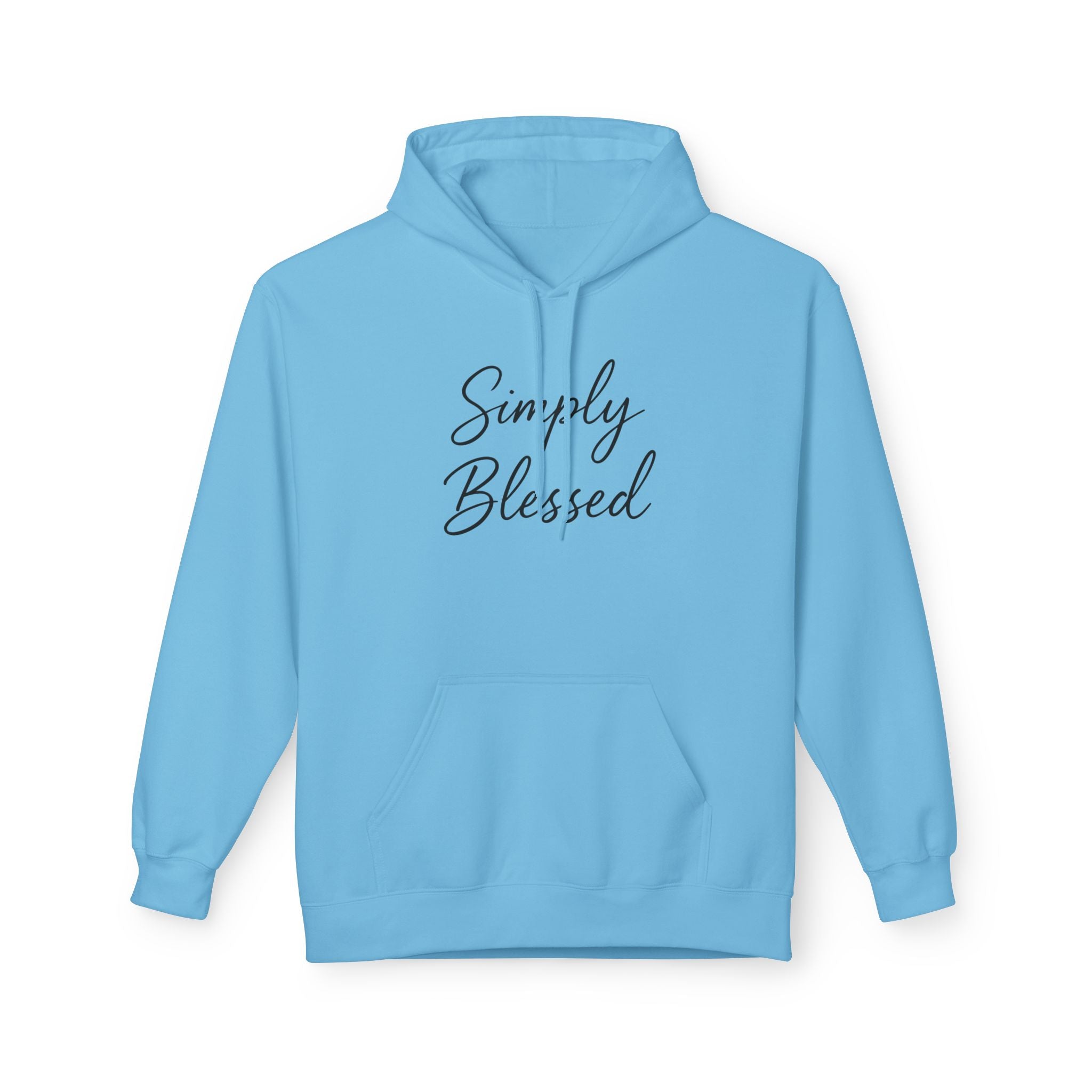 Simply Blessed Unisex Fleece Hoodie - Cozy Spiritual Apparel