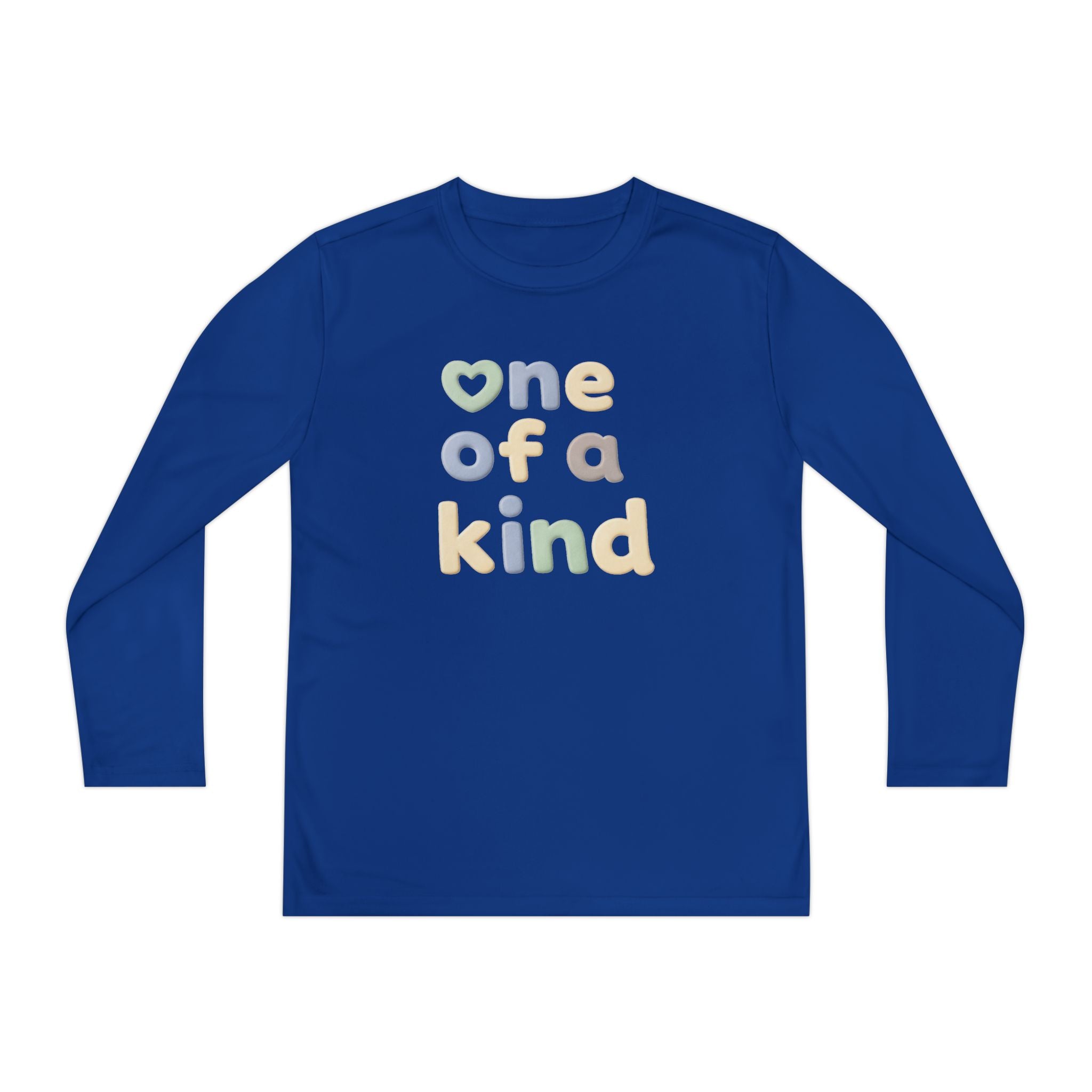 One of a Kind Youth Long Sleeve Tee — Pastel Kids Shirt