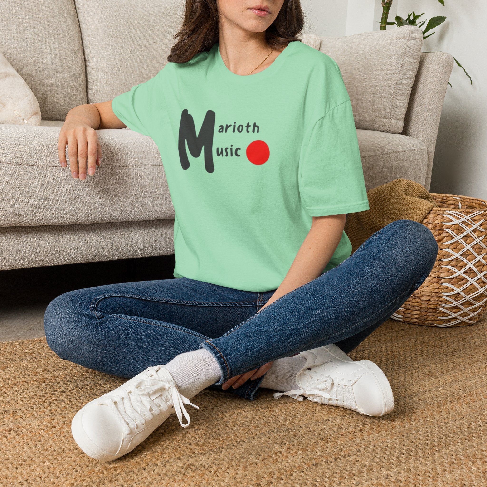 Marioth Music Logo Tee (Bold 'M' with Red Dot)
