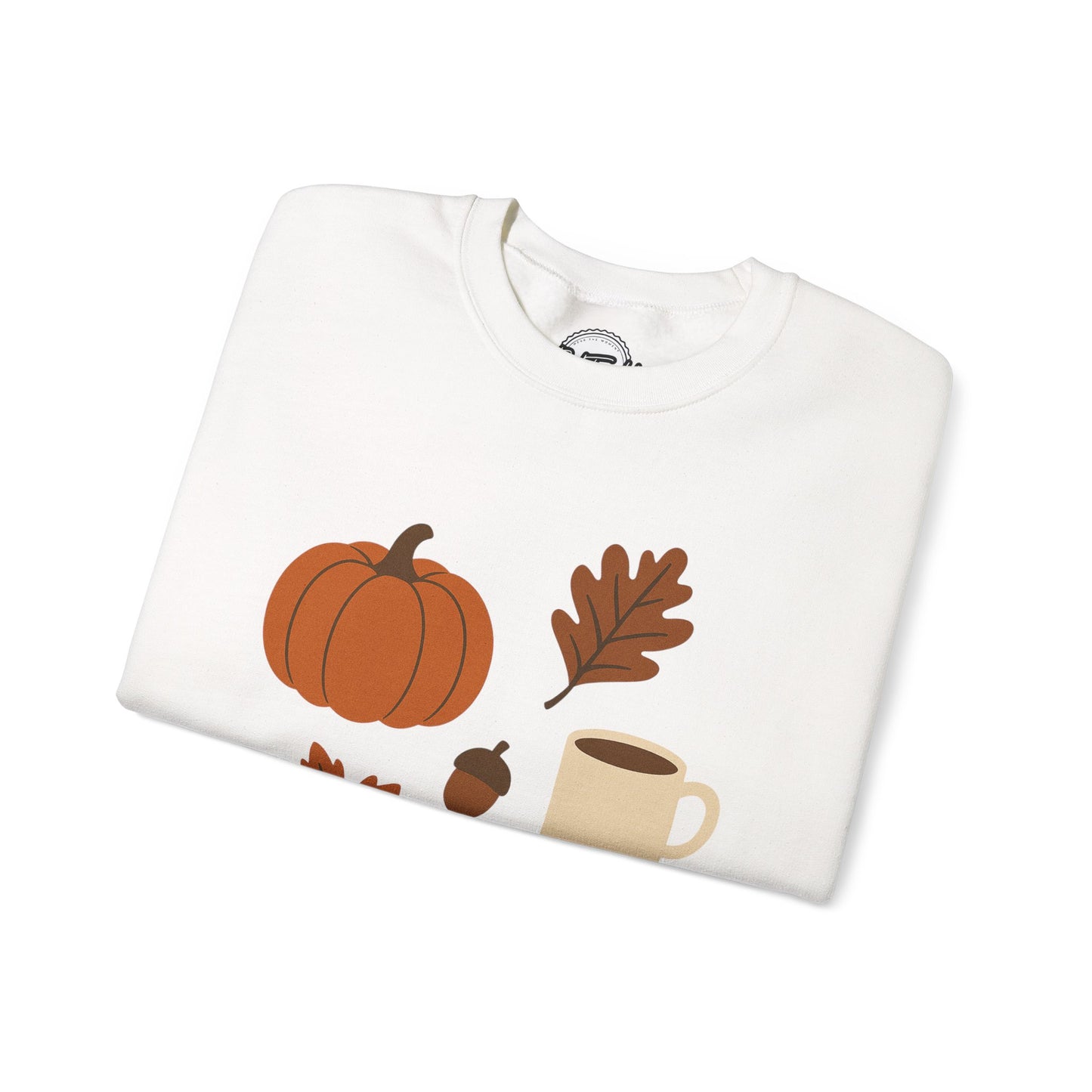 Cozy Autumn Crewneck Sweatshirt - Fall Colors, Pumpkin Design, Perfect for Thanksgiving, Gifts for Her, Casual Wear