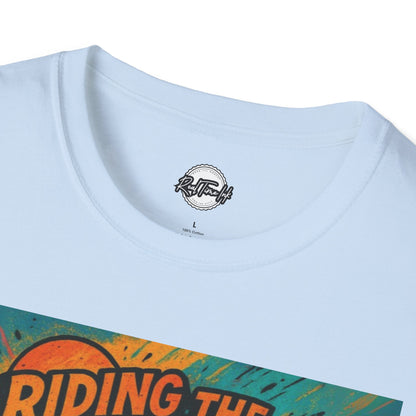 Riding the High Unisex Softstyle T-Shirt - Surf Vibes & Chill