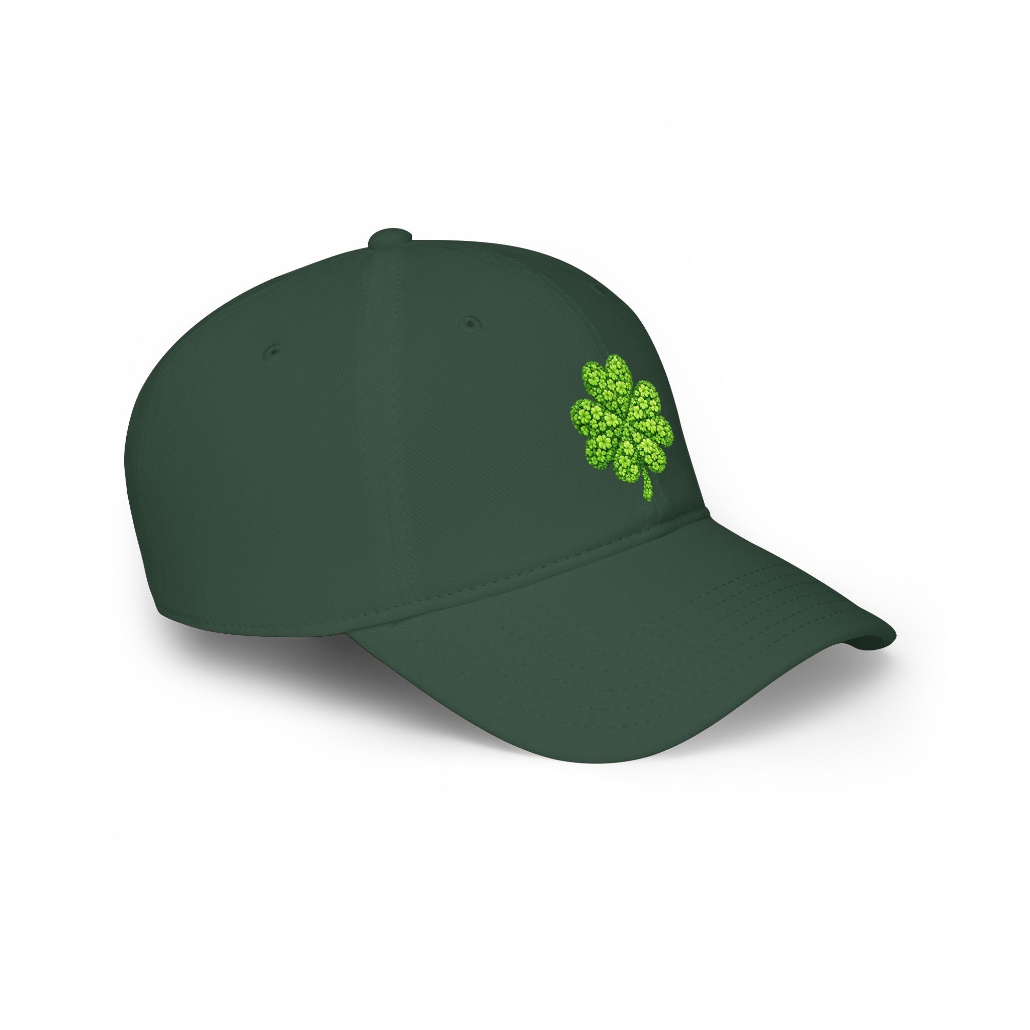 Lucky Clover Cap — Low Profile Baseball Hat with Four-Leaf Clover Design