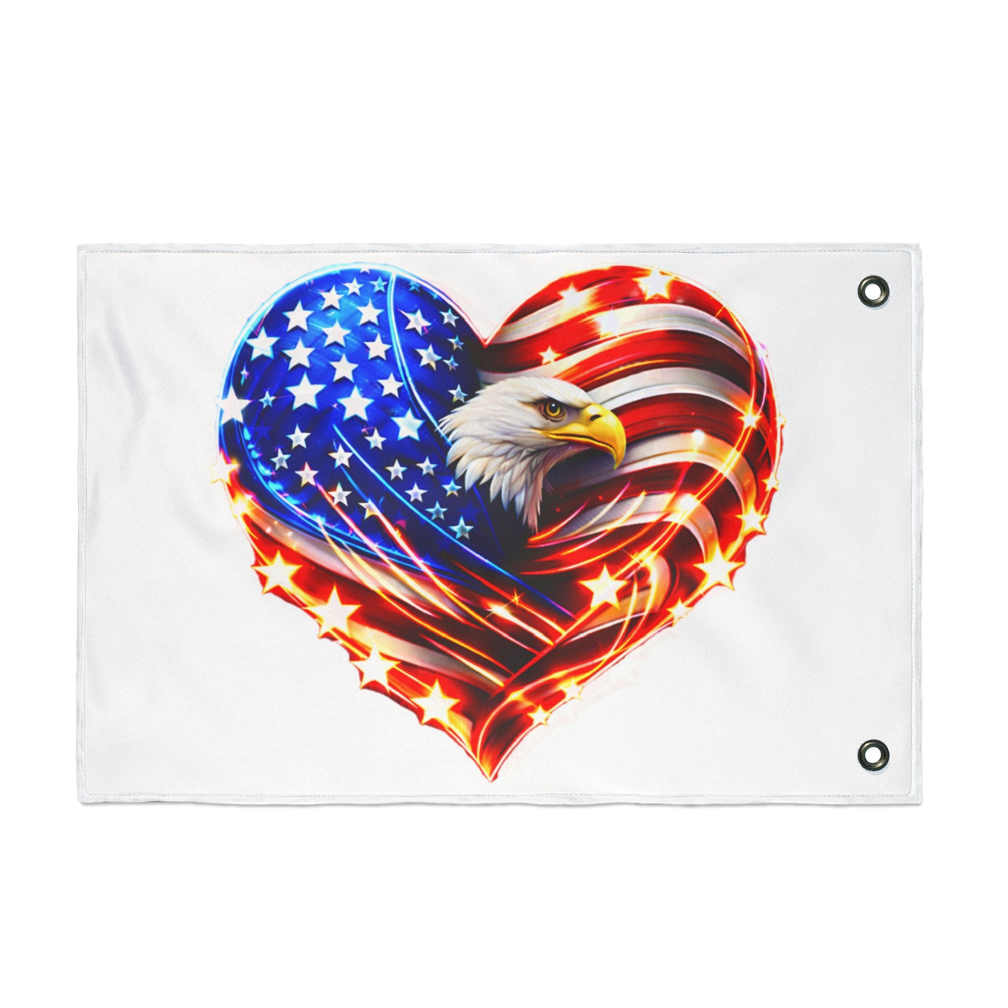 Heart of a Nation Flag - Double-Sided Outdoor Flag