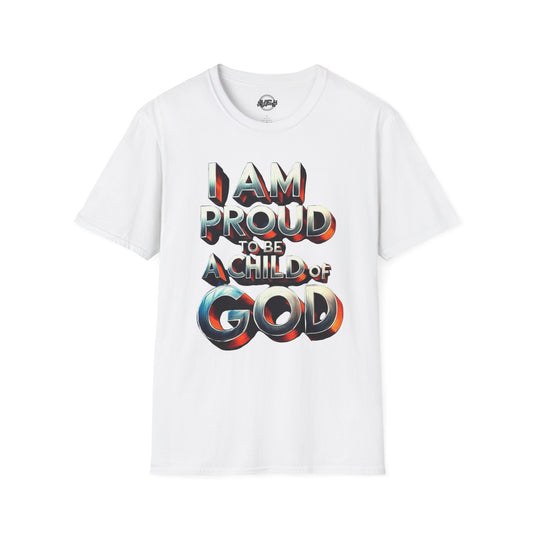 Proud Child of God T-Shirt, Faith-Based Casual Wear, Christian Gift, Unisex Tee, Spiritual Apparel