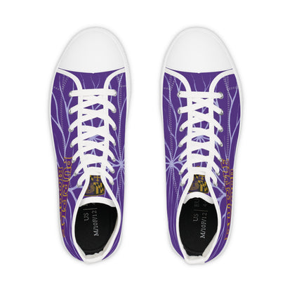 High Top Sneakers Purple Blood Design