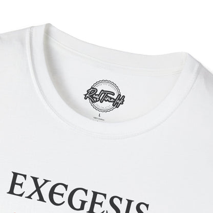 Scholarly Exegesis Tee | Unisex Casual Shirt, Philosophy Gift, Academic Wear, Literature Lover Gift, Study T-Shirt