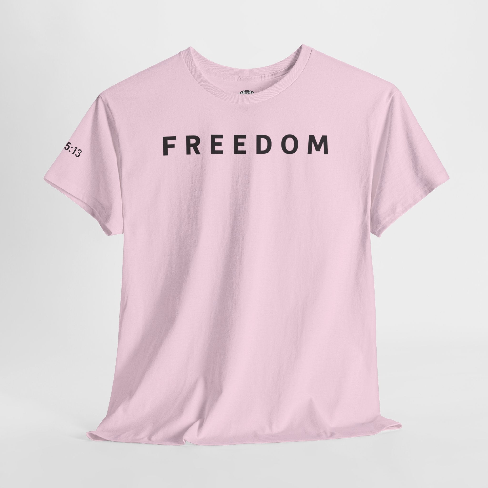 Freedom Gal 5:13 Unisex Heavy Cotton Tee, Casual Graphic T-Shirt, Comfortable Everyday Wear, Inspirational Gift, Freedom Clothing